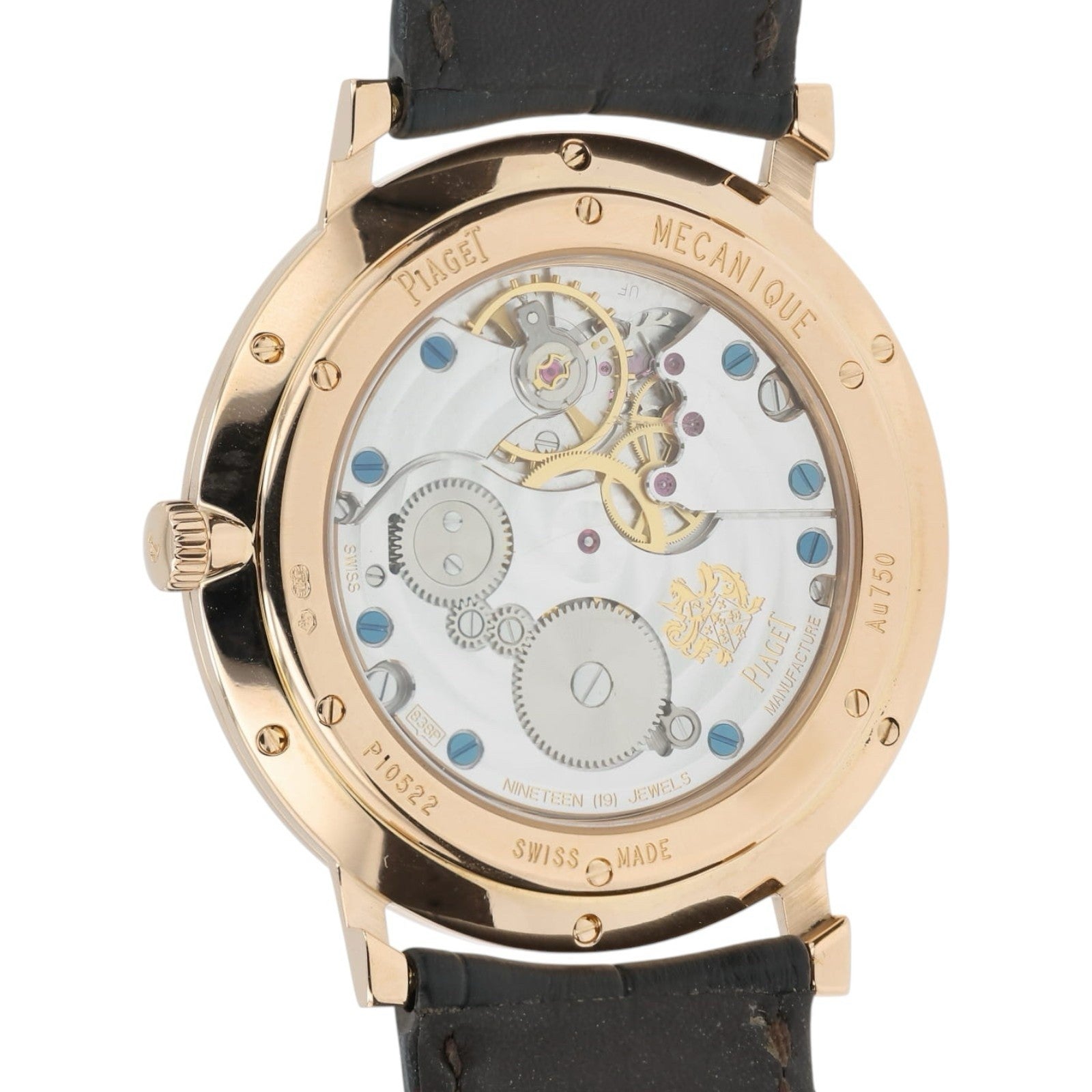Piaget Altipalmo Silver Dial 18k Rose Gold 40mm Manual Wind Mens Watch P10522