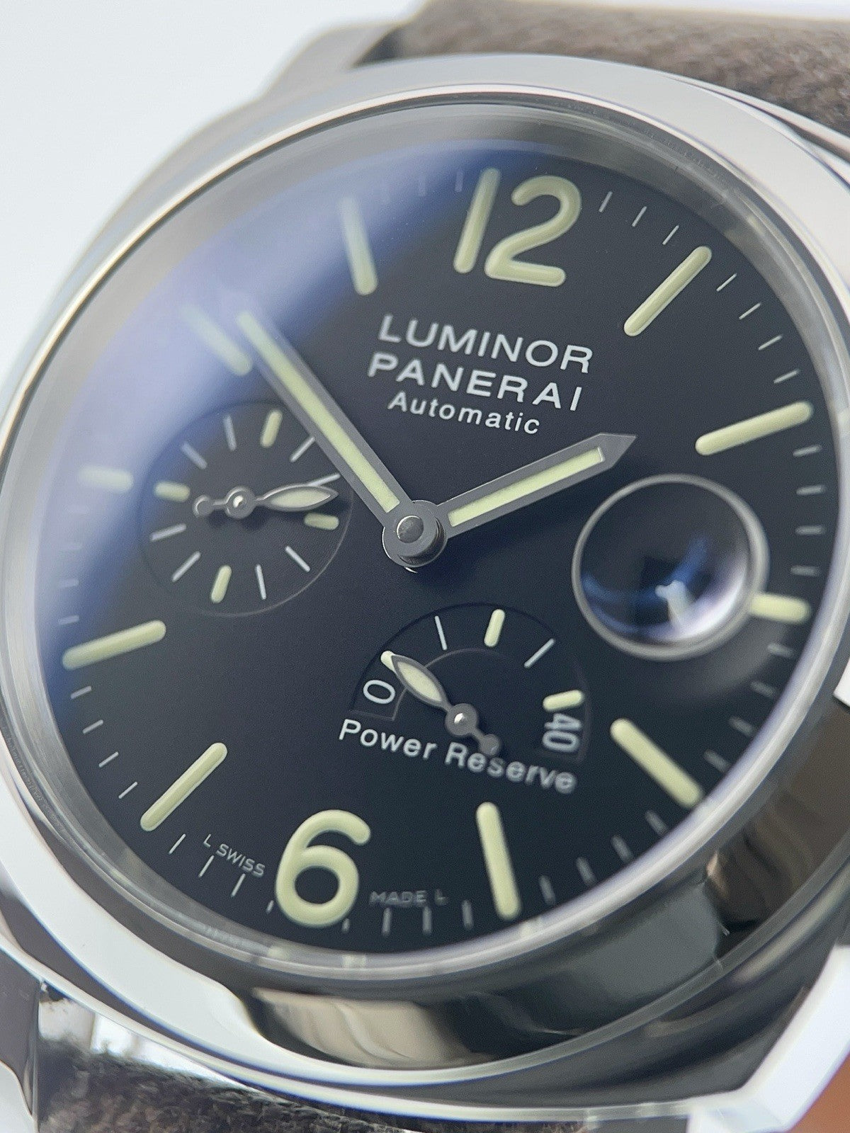 Panerai Luminor Stainless Steel Black Dial 44mm Automatic Men's Watch PAM0090