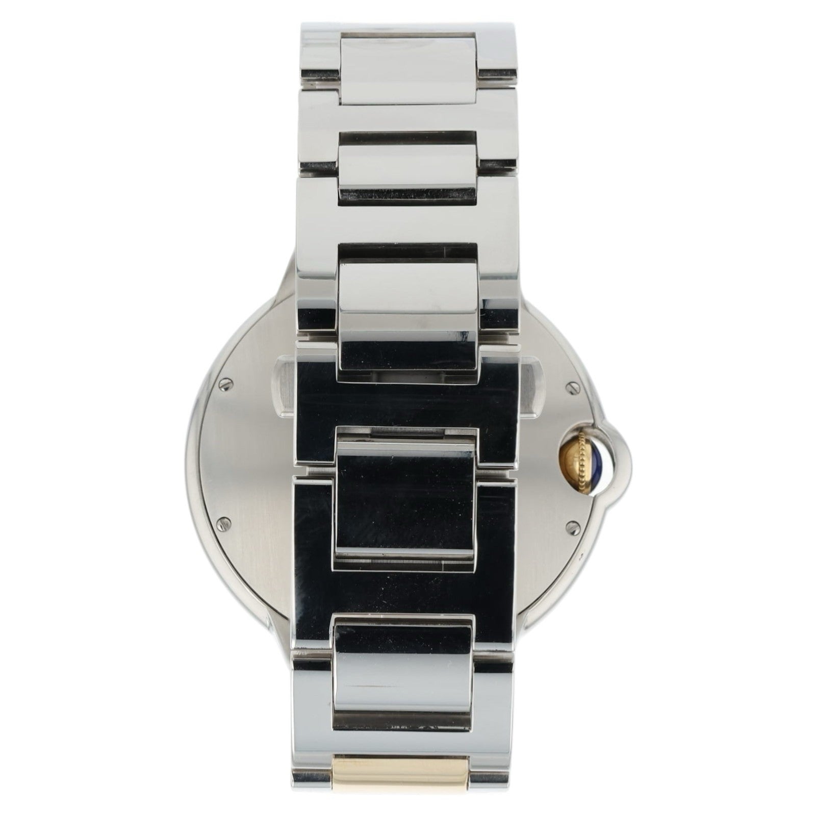 Cartier Ballon Bleu Silver Dial Gold & Steel 42mm Automatic Mens Watch W69009Z3