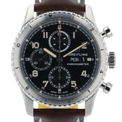 Breitling Aviator 8 Black Dial Stainless Steel 43mm Automatic Men’s Watch A13316