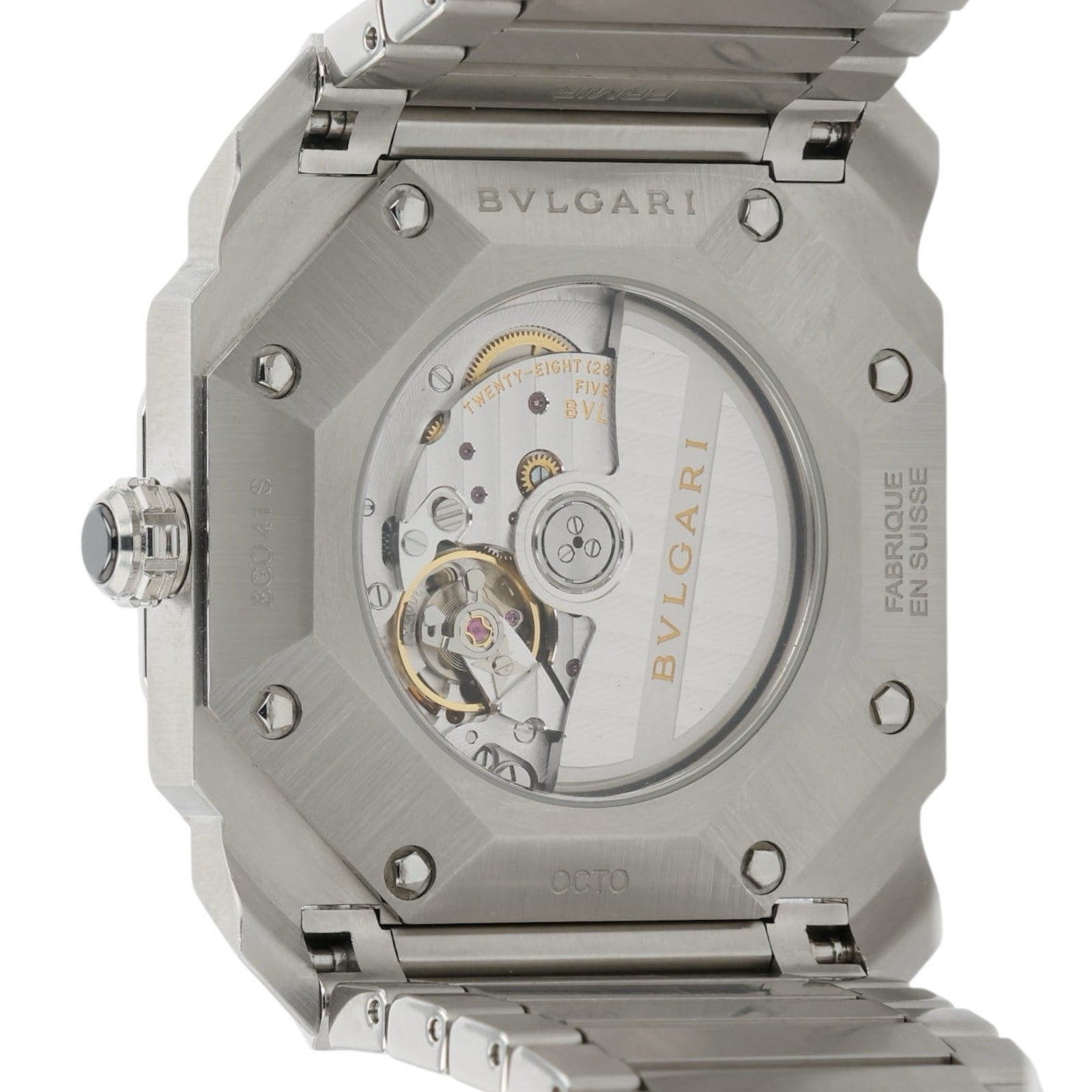 Bulgari Octo Black Dial Stainless Steel 41mm Automatic Men’s Watch BGO41S