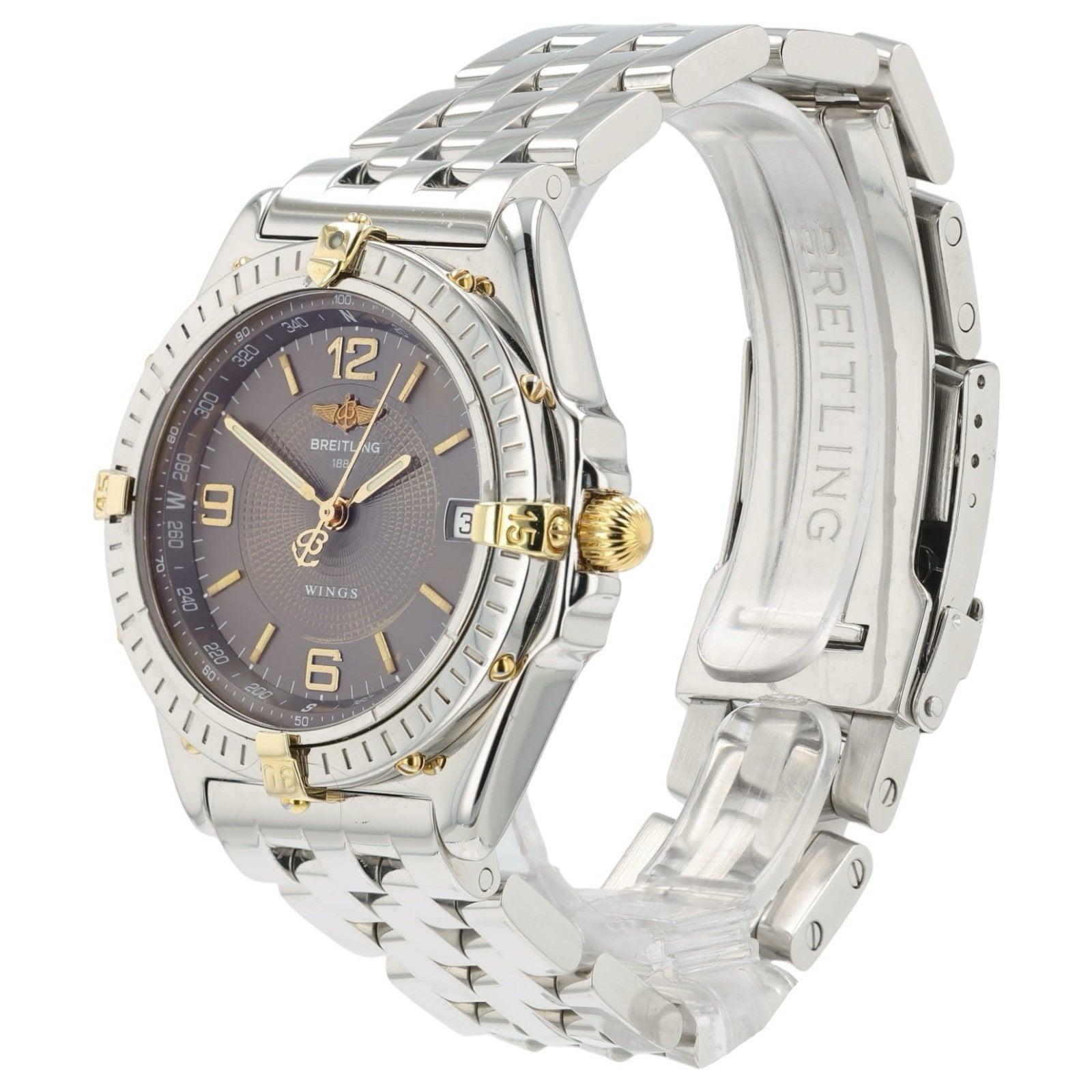 Breitling Windrider Gray Dial Gold & Steel 38mm Automatic Men’s Watch B10050