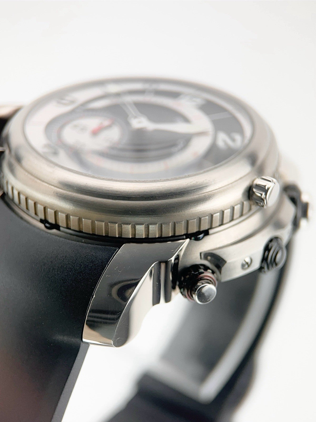 Michel Jordi Twins Titan Titanium Black Dial 48mm Auto Men’s Watch - Full Set