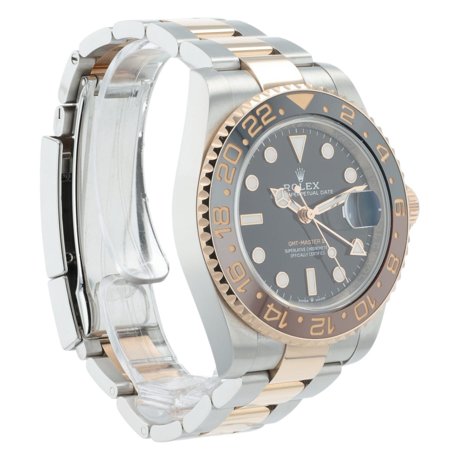 2024 Rolex GMT Black Dial Gold & Steel 40mm Automatic Men’s Watch 126711CHNR