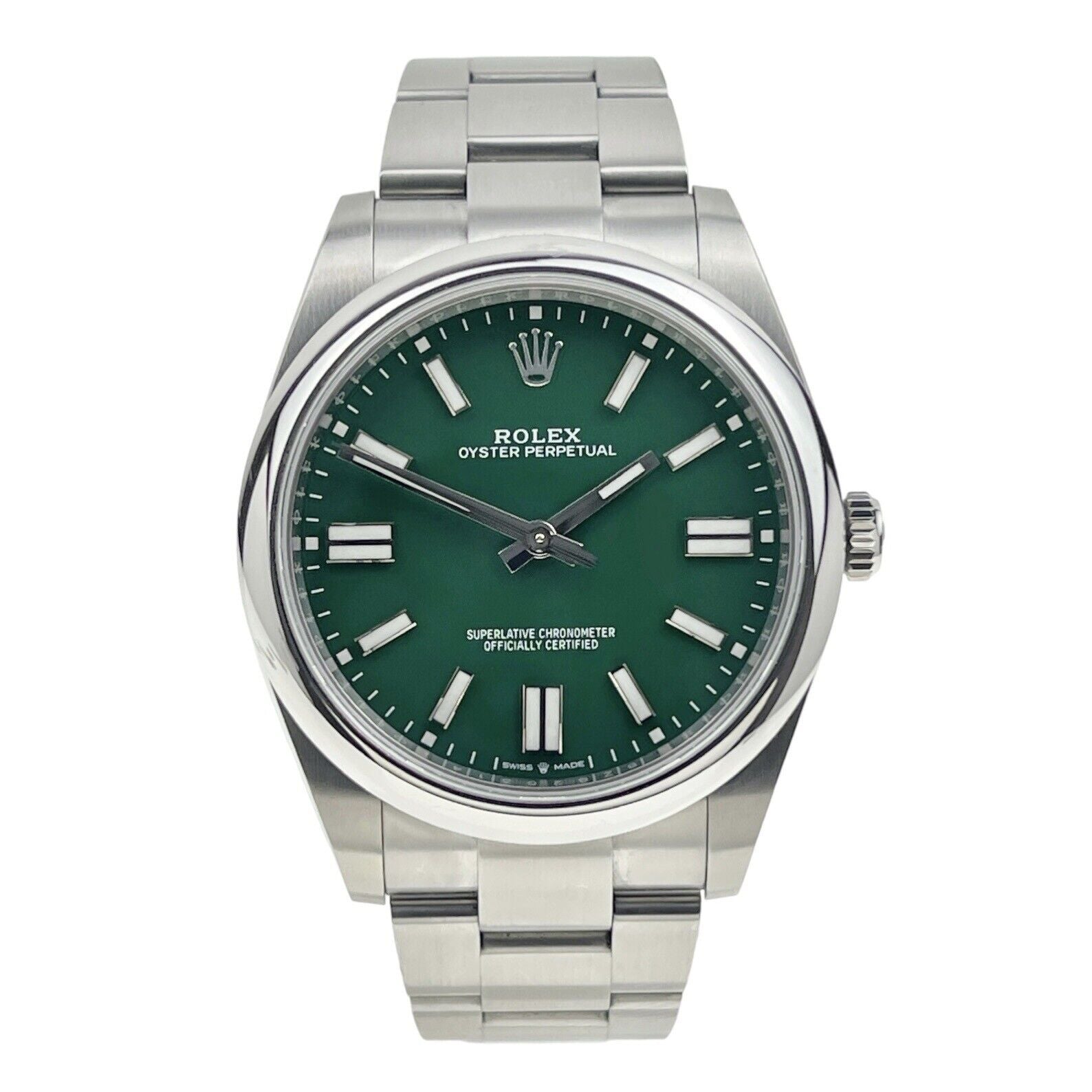 2023 Rolex Oyster Perpetual 41 Green Dial 124300 Automatic Watch - Box/Papers