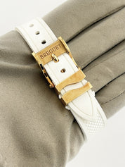 Breguet Marine 18k Rose Gold Mother Of Pearl Dial 30mm Automatic Womens 8818BA
