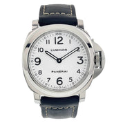 Panerai Luminor Stainless Steel White Dial 44mm Wind Up Men’s Watch PAM00114
