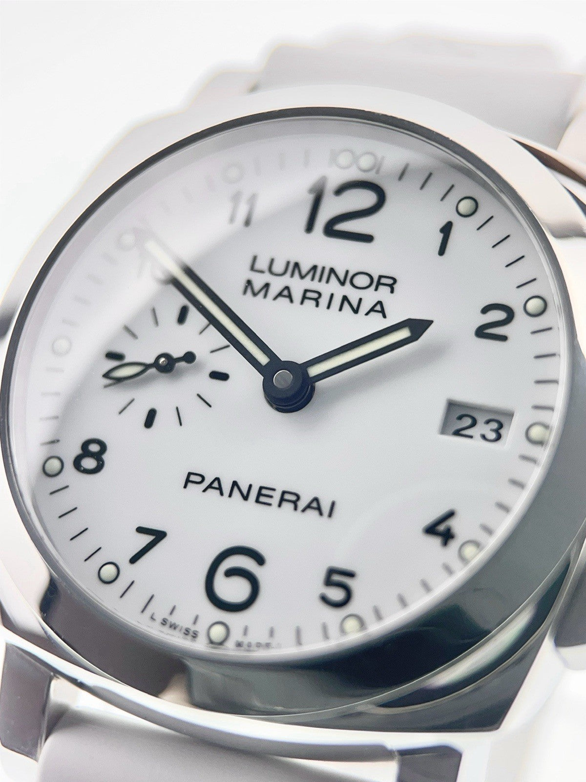 Panerai Luminor Marina 1950 Stainless Steel White Dial 42mm Auto Mens PAM00523