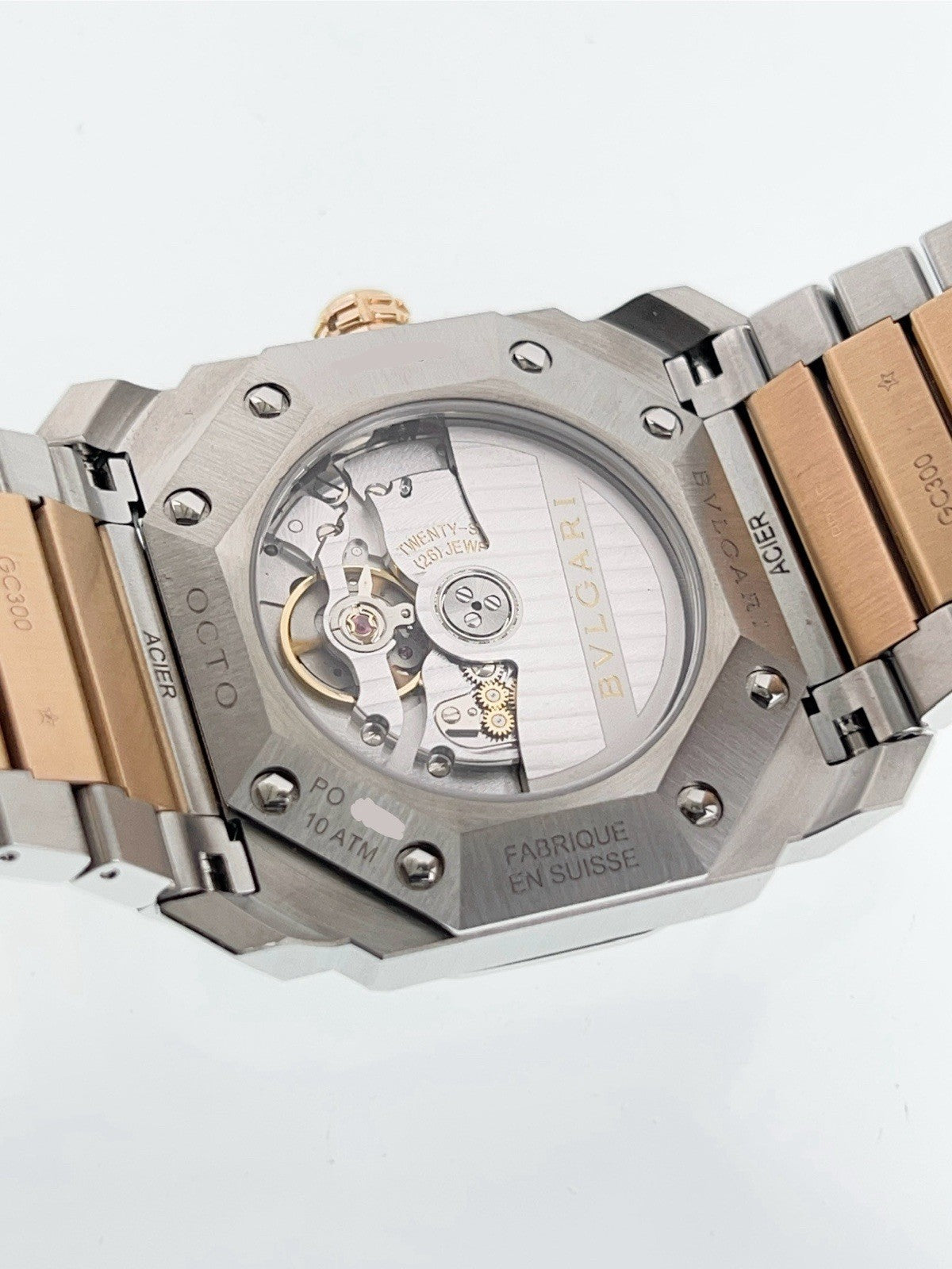 Gold and Steel Bvlgari Octo Solotempo BGO 38 S