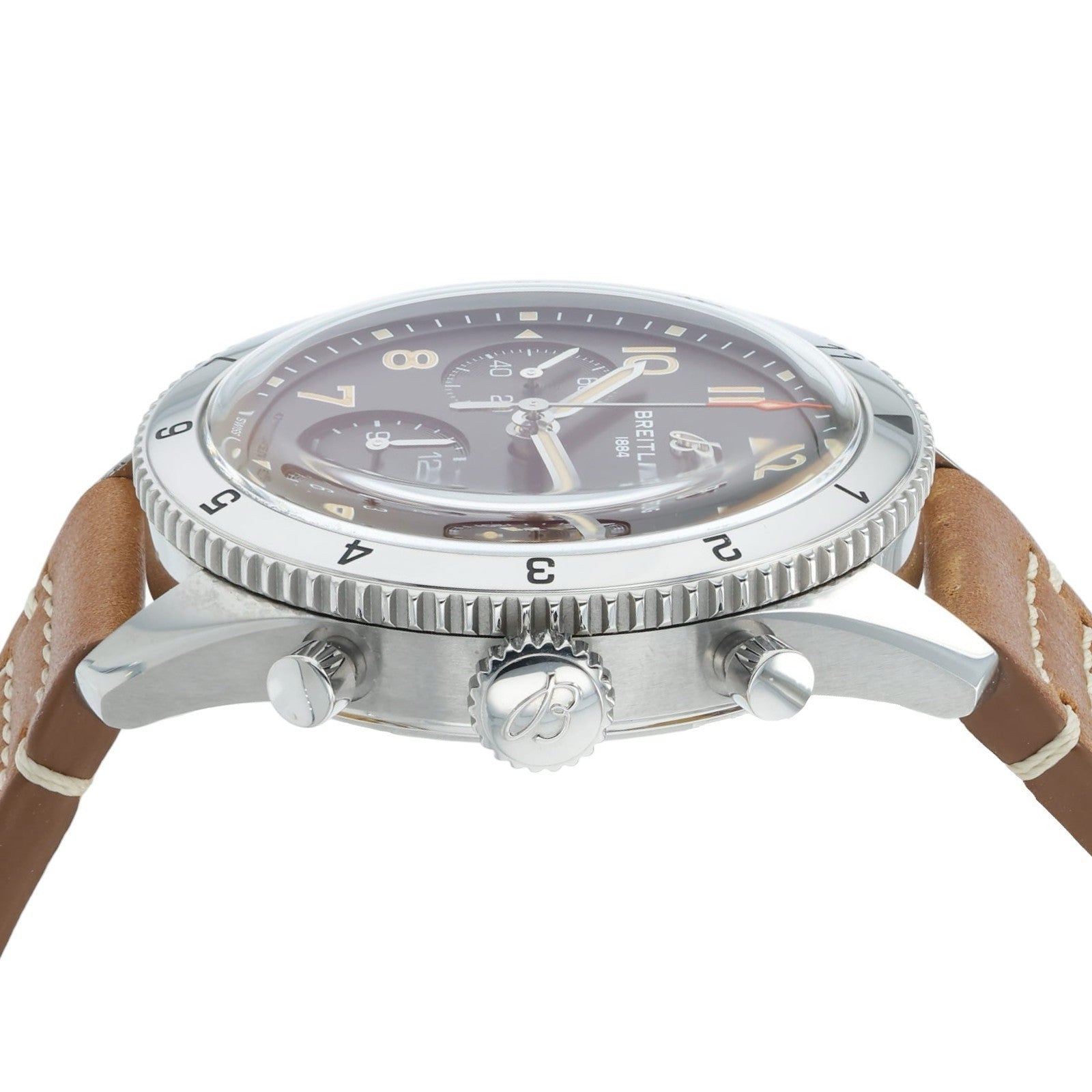 Breitling AVI Black Dial Stainless Steel 42mm Automatic Men’s Watch A23380