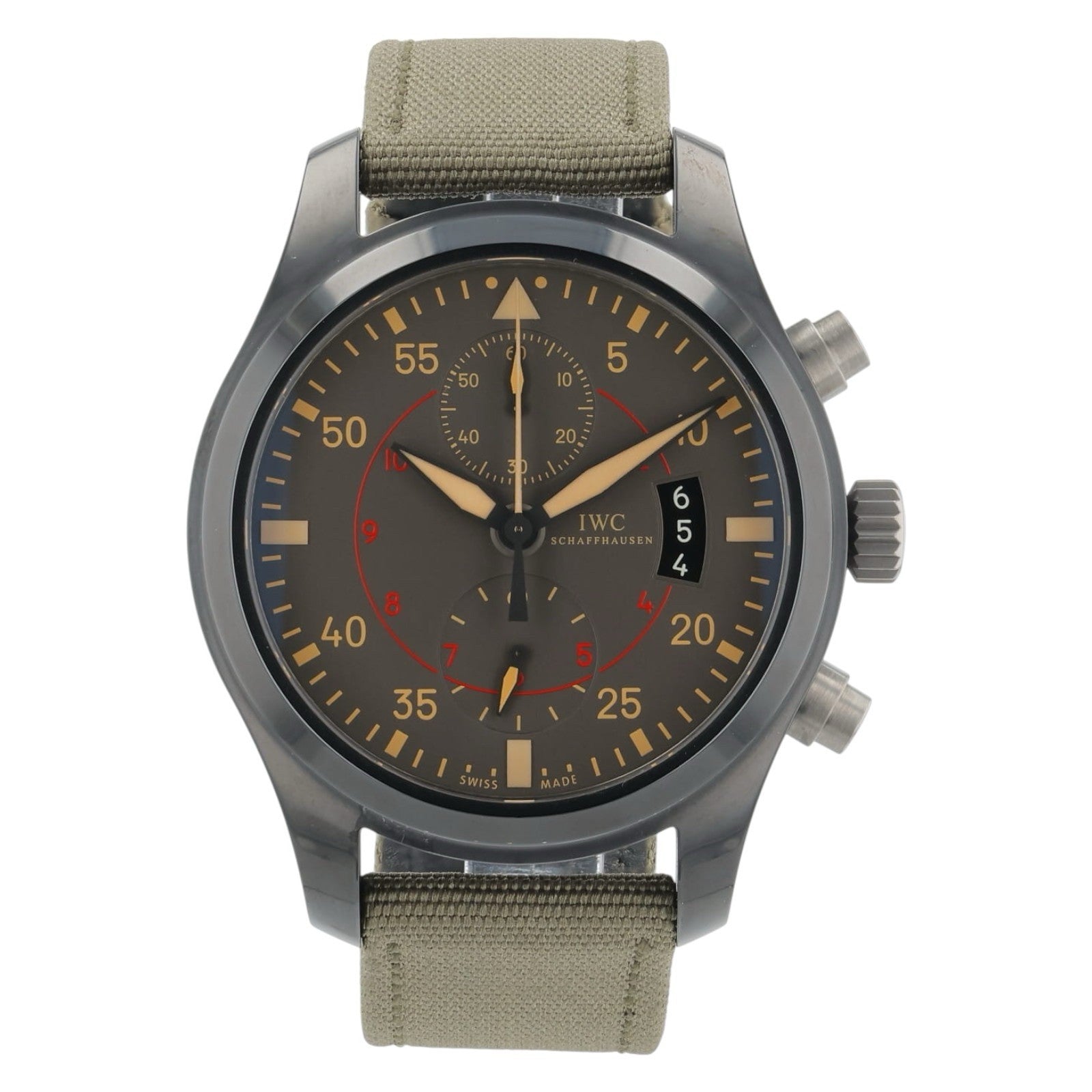 IWC Pilot Chronograph Top Gun Ceramic Gray Dial 46mm Automatic Watch IW388002