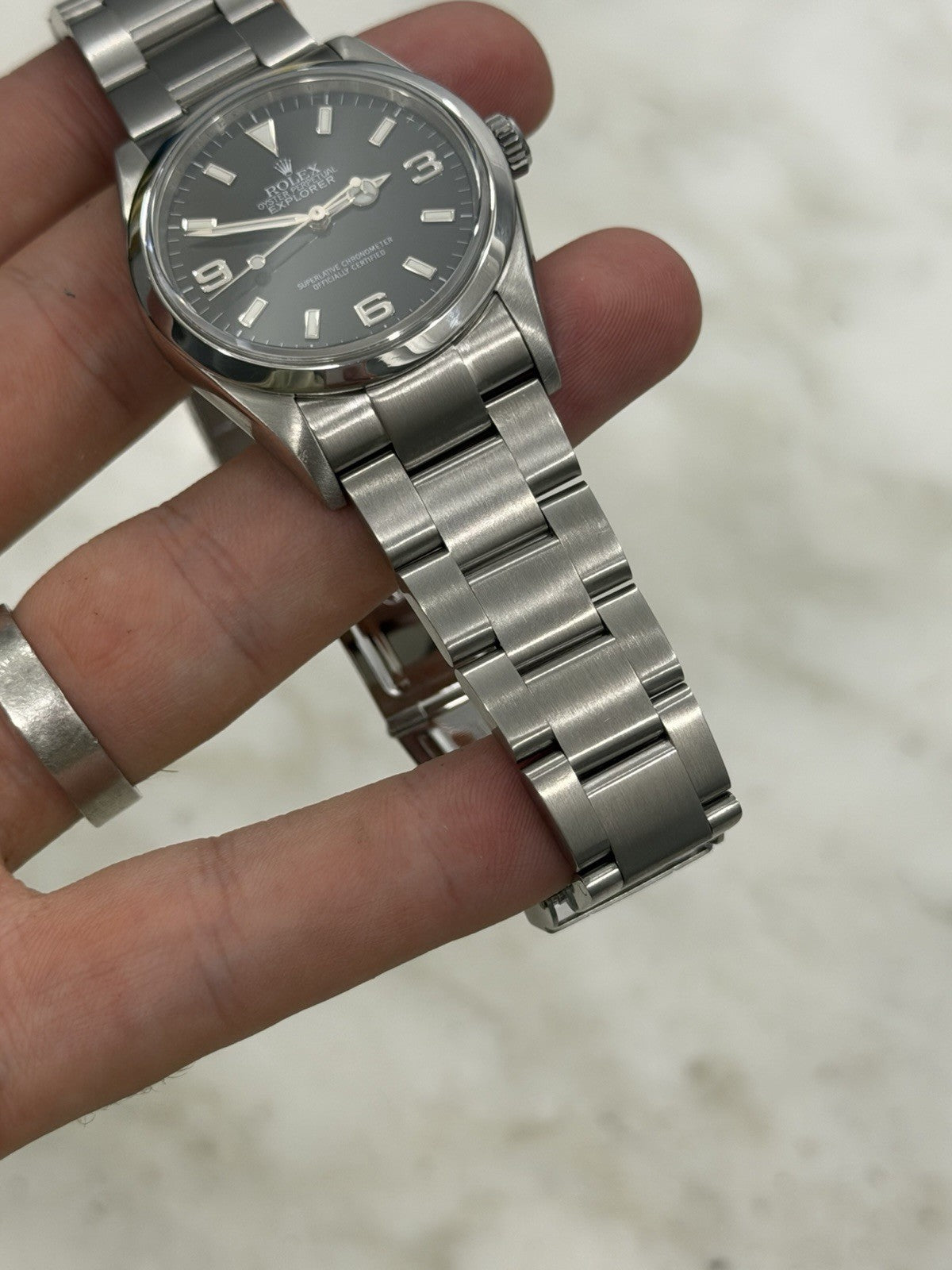 2007 Rolex Explorer 114270 Black Dial SS Oyster Engraved Rehaut No Papers 36mm