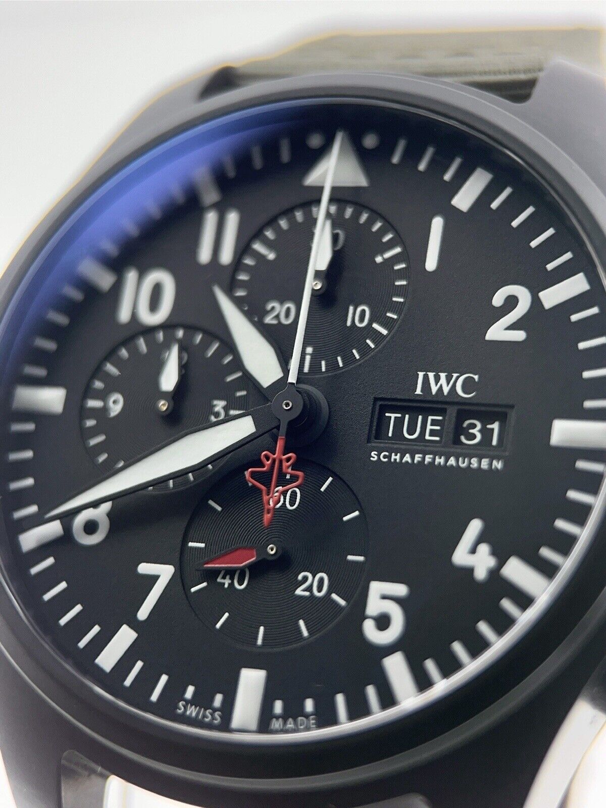 IWC Pilot Chronograph Top Gun LE Ceramic 44.5mm Automatic Mens Watch IW389104