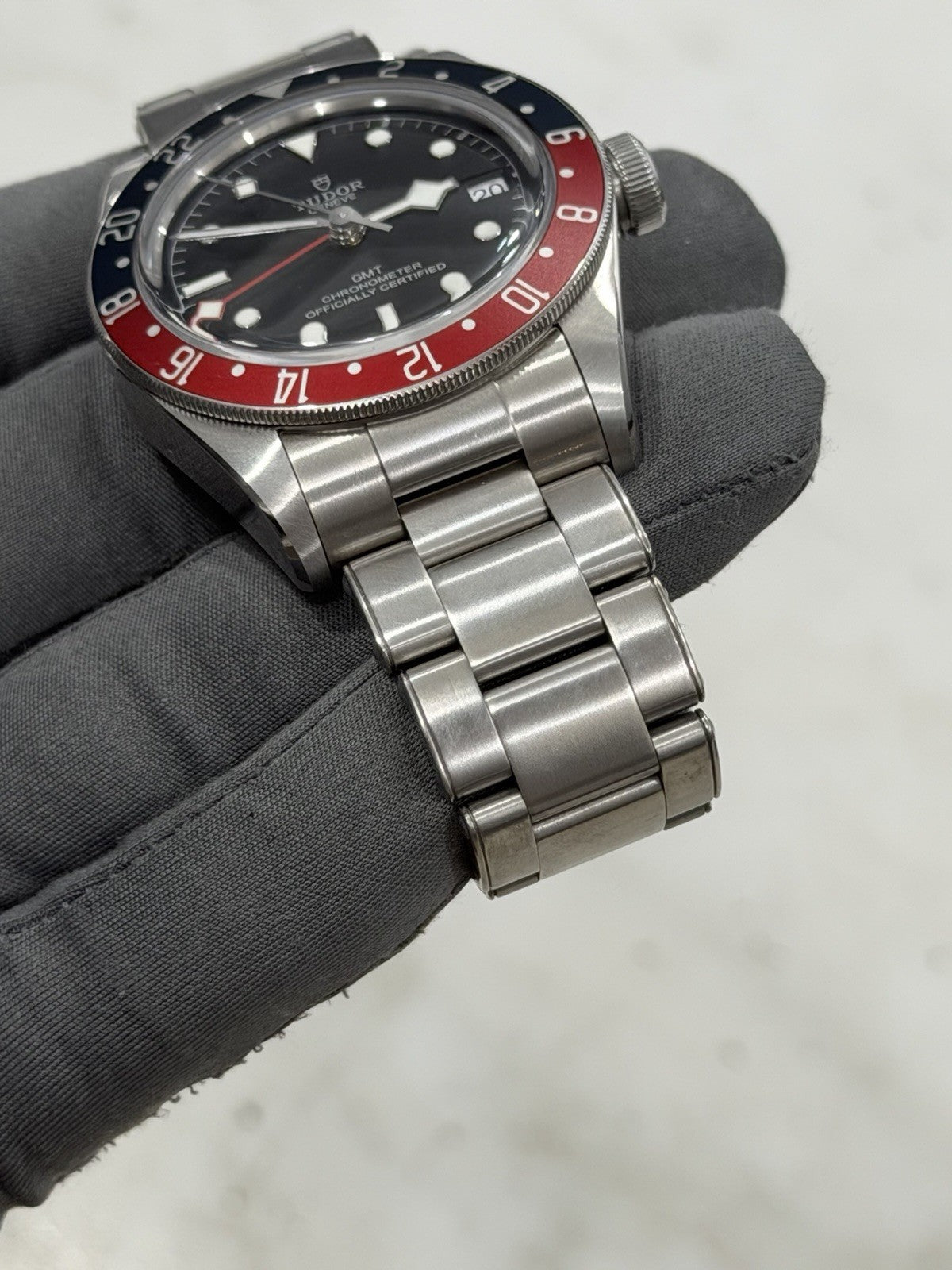 Tudor Black Bay GMT Pepsi Black Dial Stainless Steel Men's Watch 79830RB