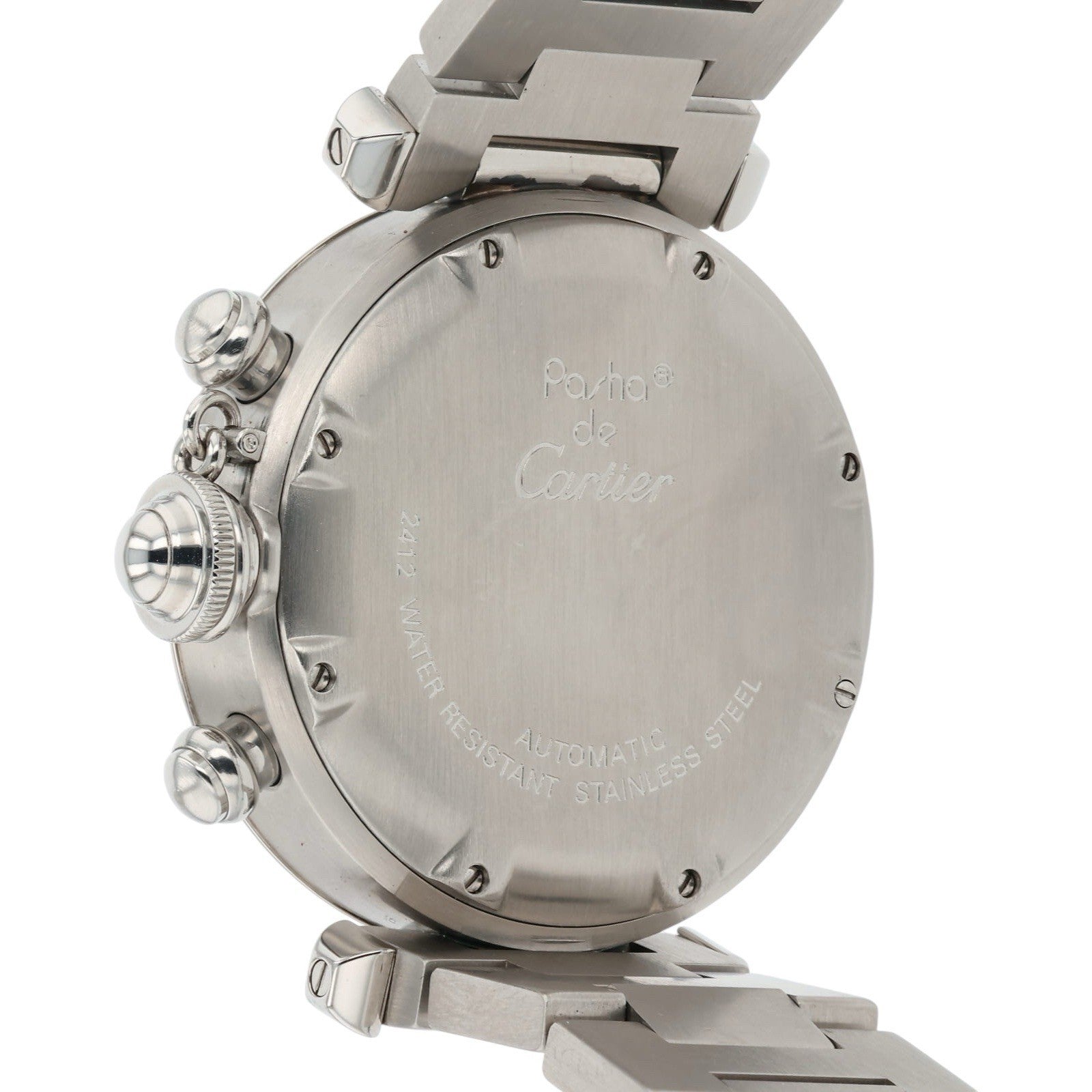 Cartier Pasha Stainless Steel White Dial 36mm Automatic Movement Mens W31039M7