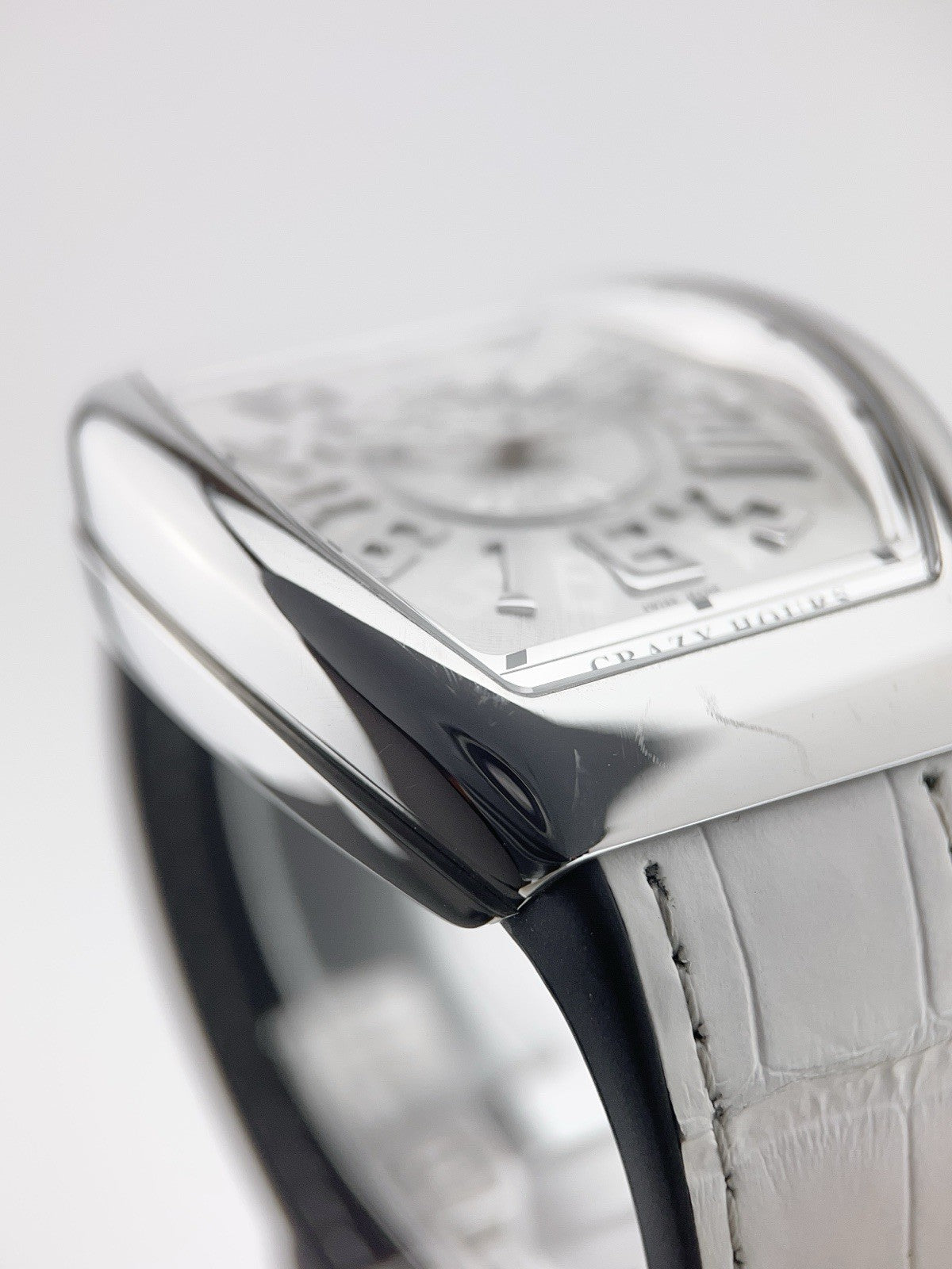 Franck Muller Crazy Hours Stainless Steel White Dial Automatic Men's Watch V45CH