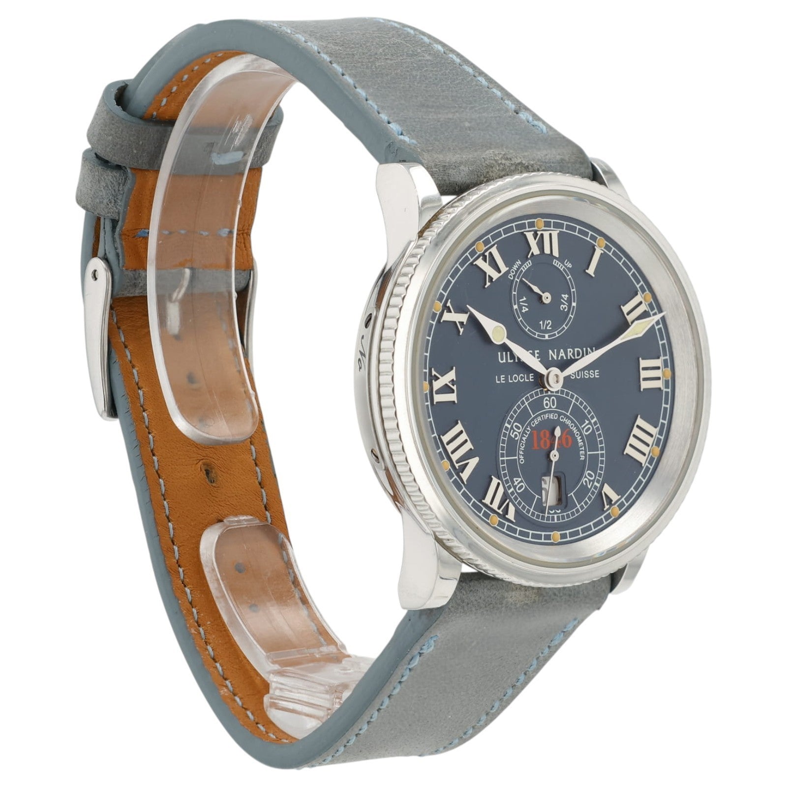 Ulysse Nardin Marine Chronometer Blue Dial Steel 38mm Automatic Mens 263-22