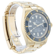 Rolex Submariner Black Dial 18k Yellow Gold 40mm Automatic Movement 116618LN