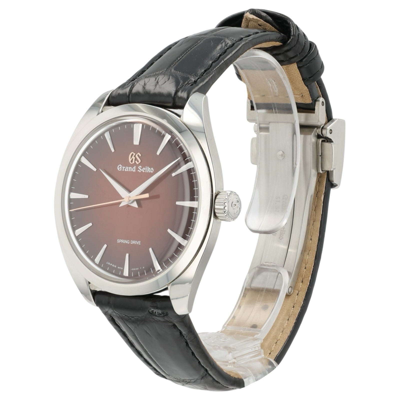 Grand Seiko Burgundy Dial Stainless Steel 38.5mm Manual Wind Men’s Watch SBGY035