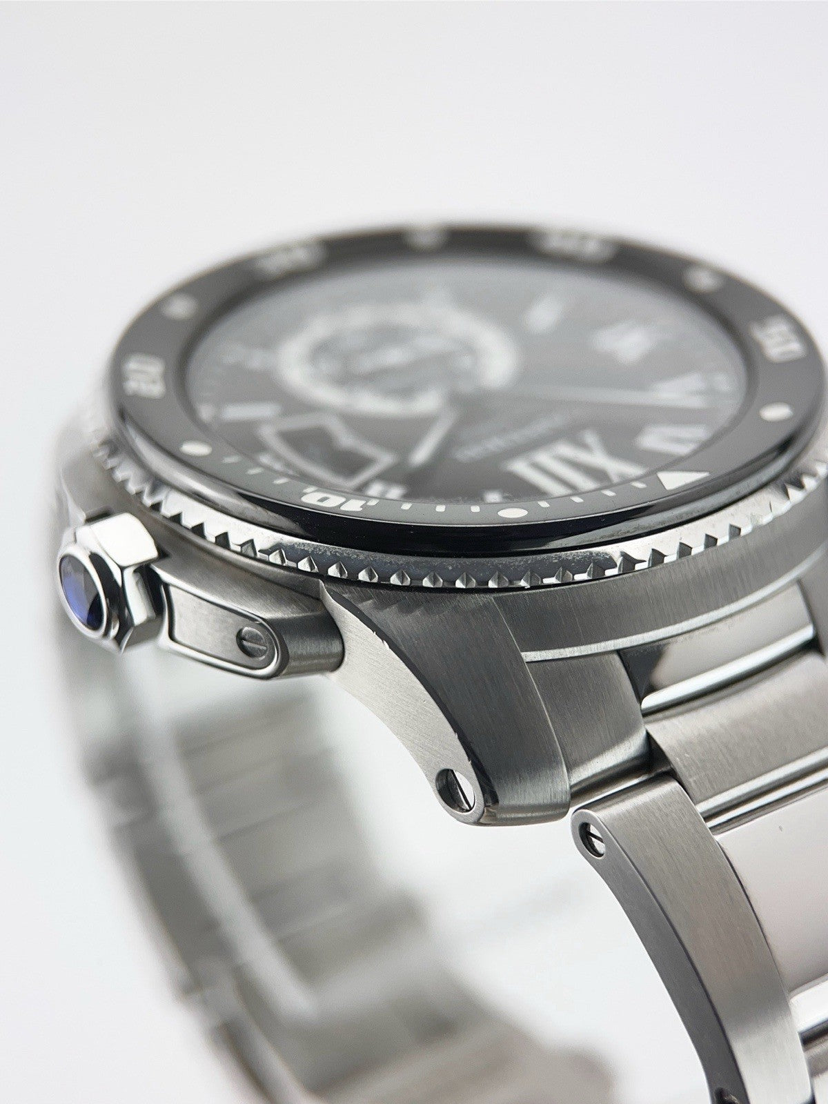 Cartier Calibre de Cartier Steel Black Dial 42mm Automatic Men's Watch W7100057