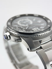 Cartier Calibre de Cartier Steel Black Dial 42mm Automatic Men's Watch W7100057