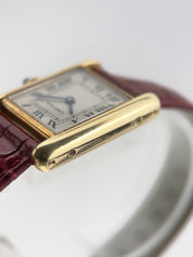 Cartier Tank Louis 18k Yellow Gold 20mm Manual Wind Women's Watch