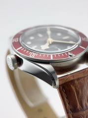 Tudor Black Bay Stainless Steel Red 41mm Automatic Men’s Watch 79230R