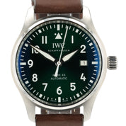 IWC Pilot Mark XX Green Dial Stainless Steel 40mm Automatic Mens Watch IW328205