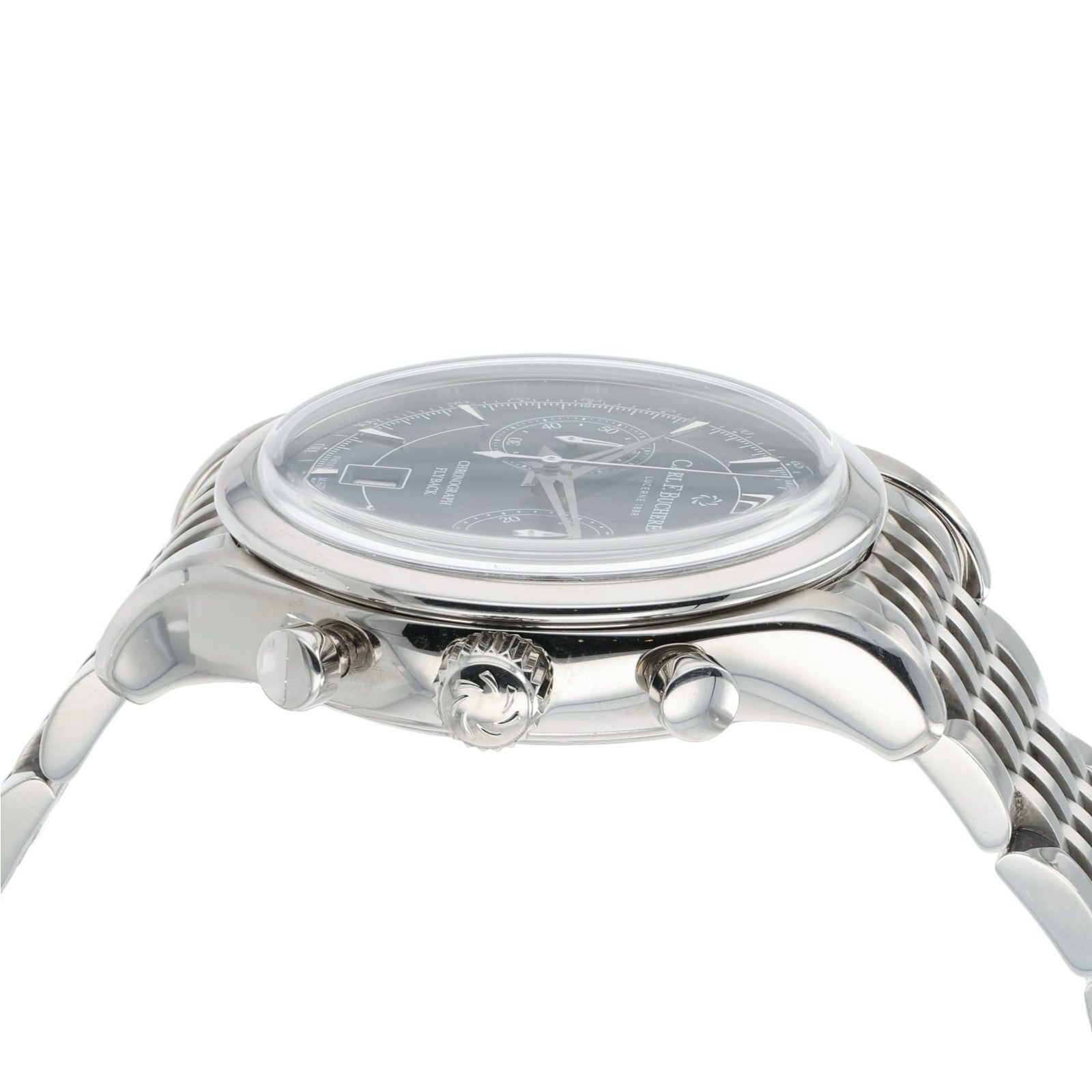 Carl F Bucherer Manero Stainless Steel Blue Dial 43mm Automatic Mens 10919.08