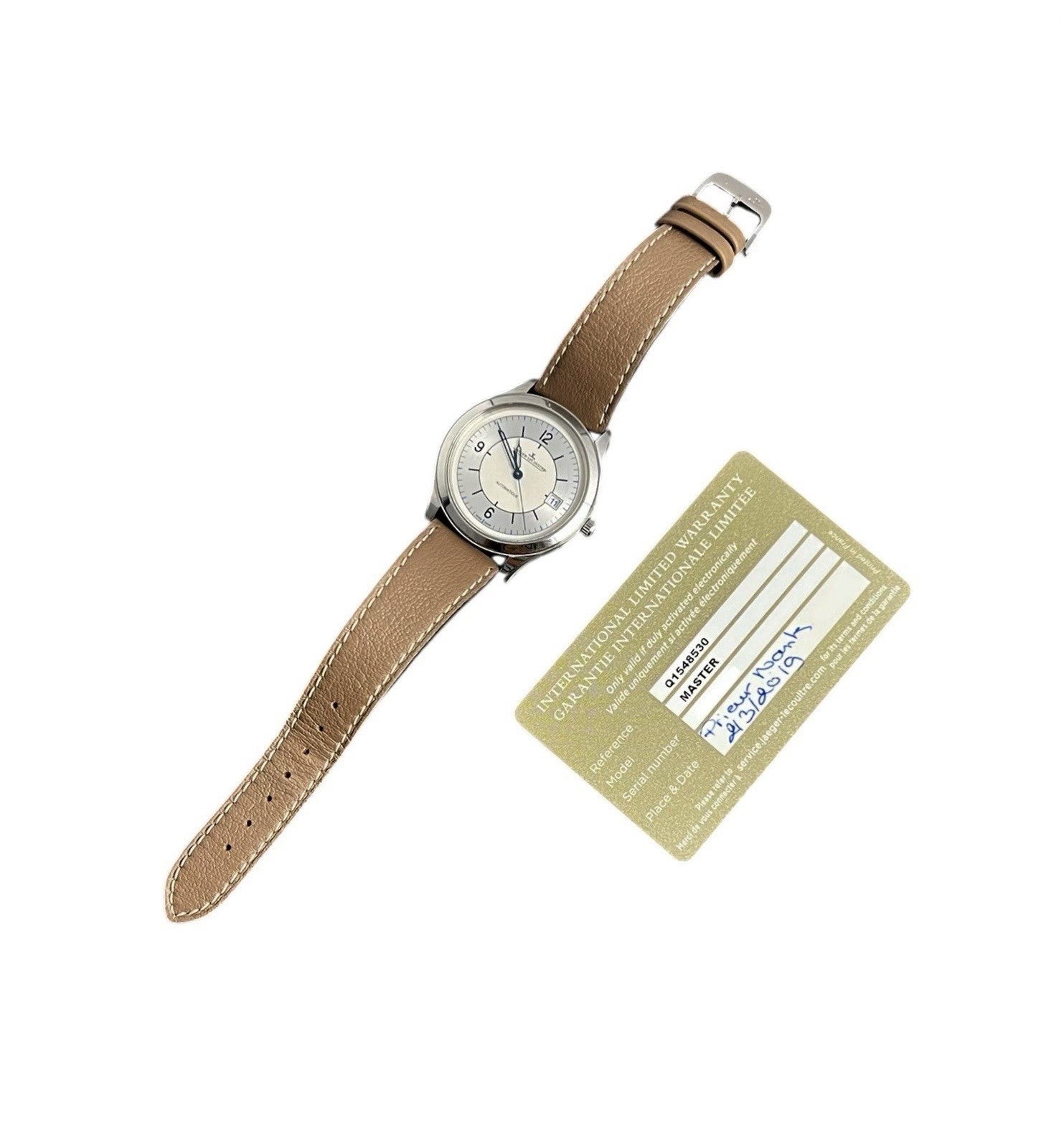 LeCoultre Master Control Date Silver Dial Steel 39mm Men's Watch Q1548530