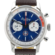 Breitling Top Time Stainless Steel Blue Dial 41mm Automatic Mens Watch AB0176