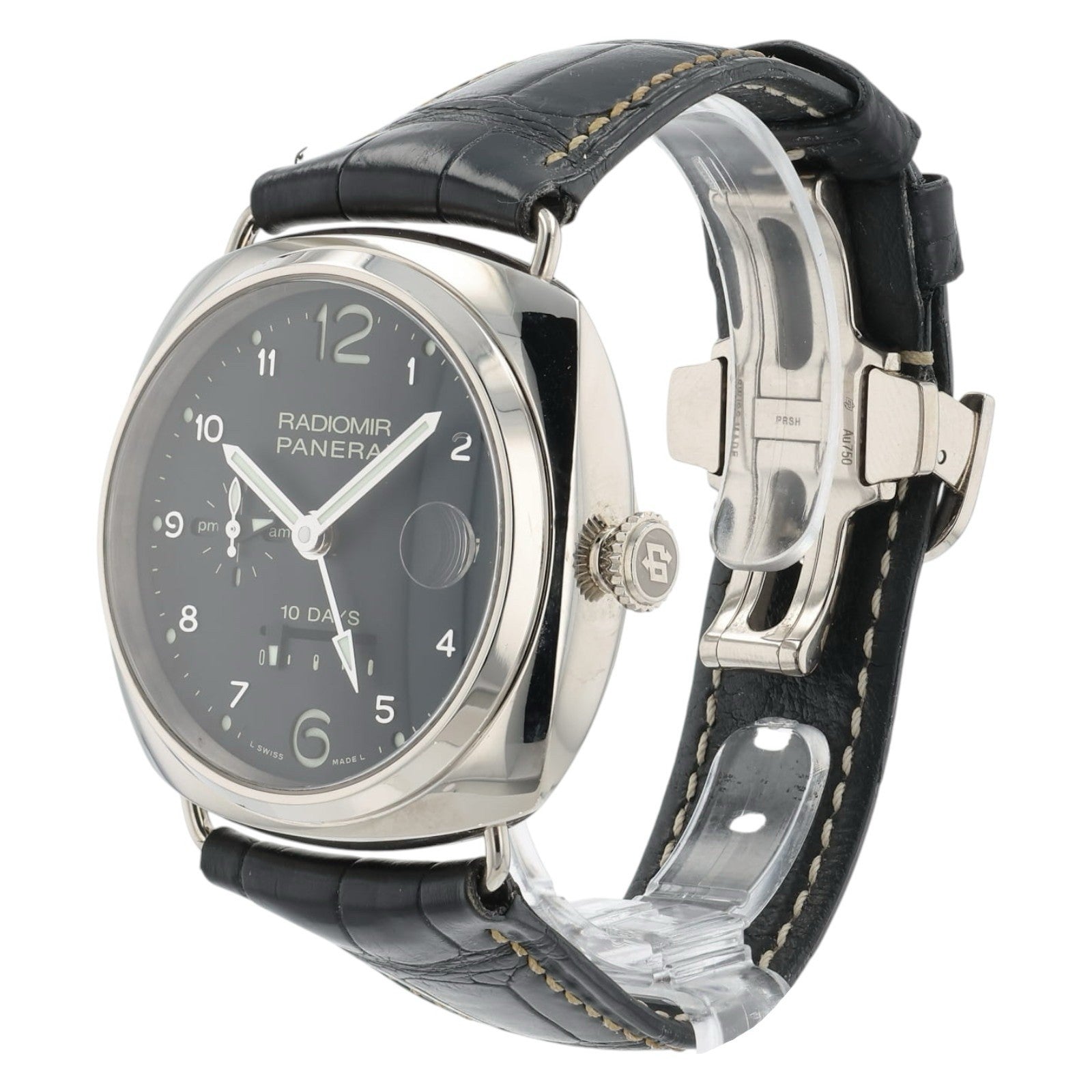Panerai Radiomir Black Dial 18k White Gold 45mm Automatic Men’s Watch PAM00496