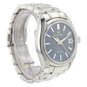 Grand Seiko Heritage Stainless Steel Blue Dial 40mm Automatic Mens Watch SBGH273