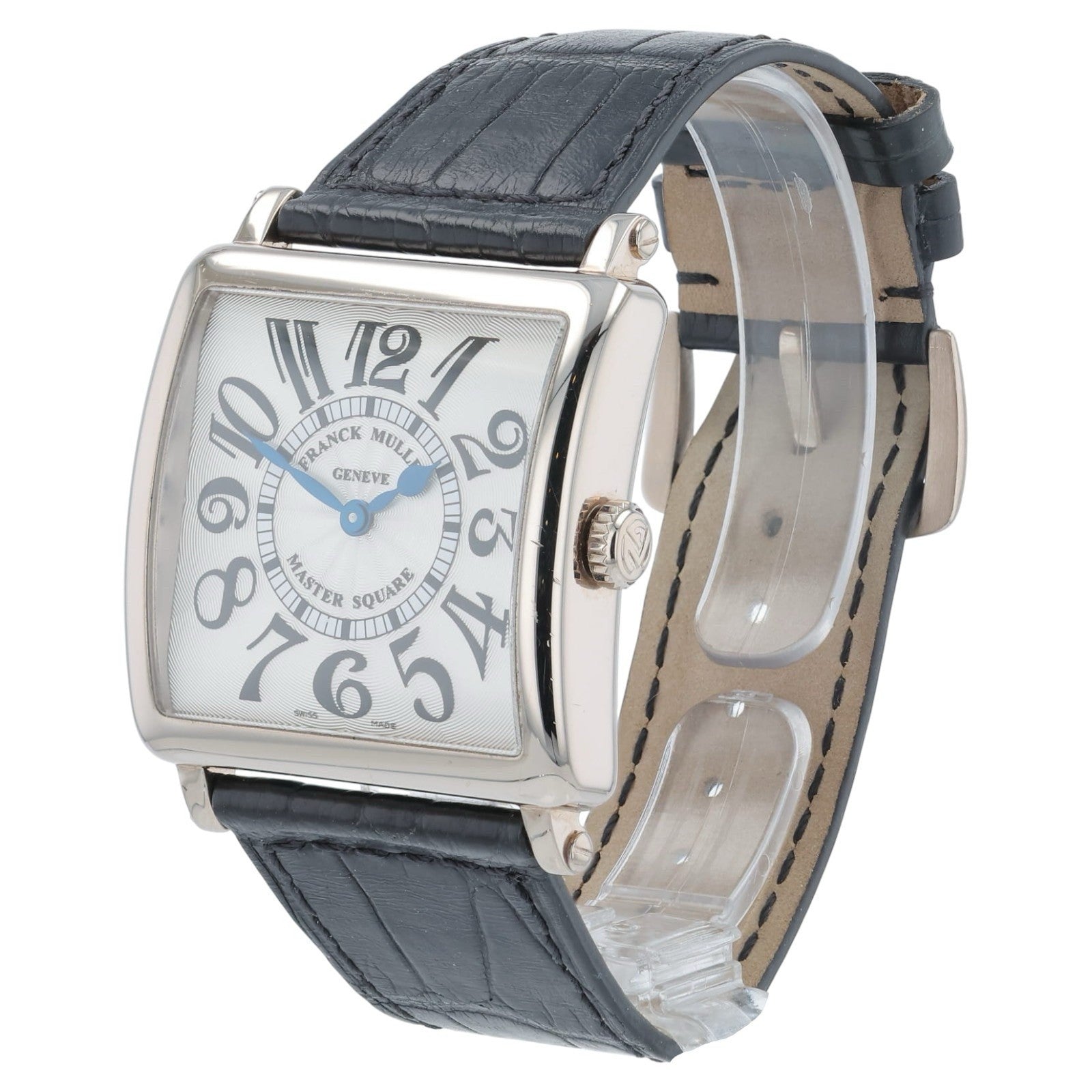 Franck Muller Master Square 18k White Gold Silver Dial 33mm Quartz 6002 M QZ V
