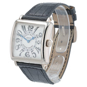 Franck Muller Master Square 18k White Gold Silver Dial 33mm Quartz 6002 M QZ V