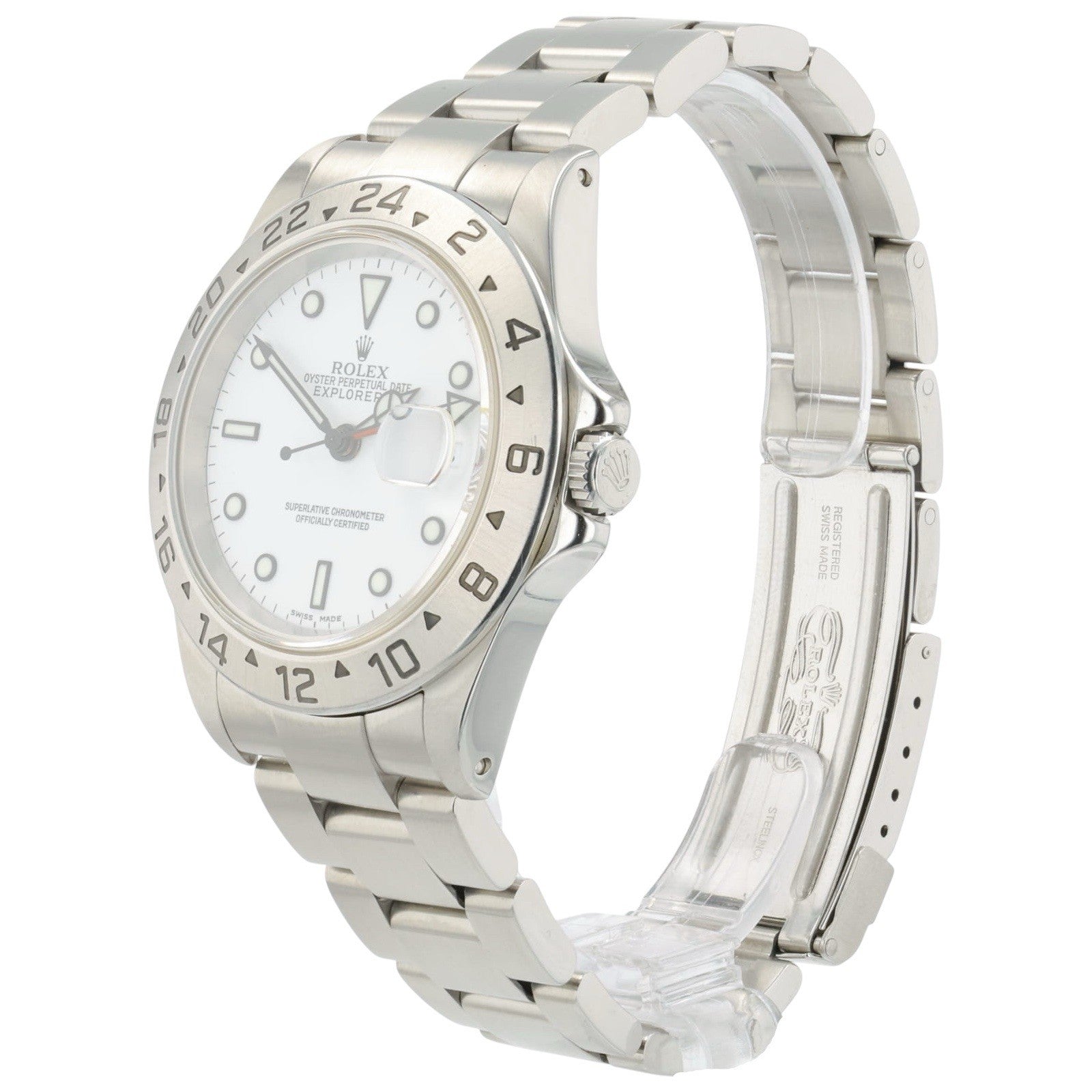 Rolex Explorer II Stainless Steel White Dial 40mm Automatic Men’s Watch 16570