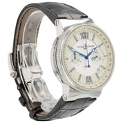 Ulysse Nardin Maxi Marine Ivory Dial Stainless Steel 41mm Automatic Mens 353-66