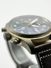 IWC Pilot's Watch Spitfire Chronograph Bronze Green Dial Automatic 41mm IW387902