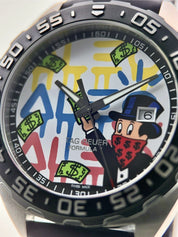Tag Heuer Steel Formula 1 Alex Monopoly Steel White 41mm Quartz Watch WAZ1119