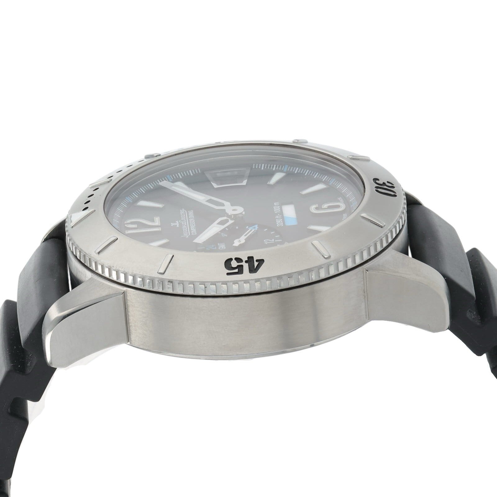 Jaeger-LeCoutlre Master Black Dial Titanium 44mm Automatic Mens Watch 160.T.05