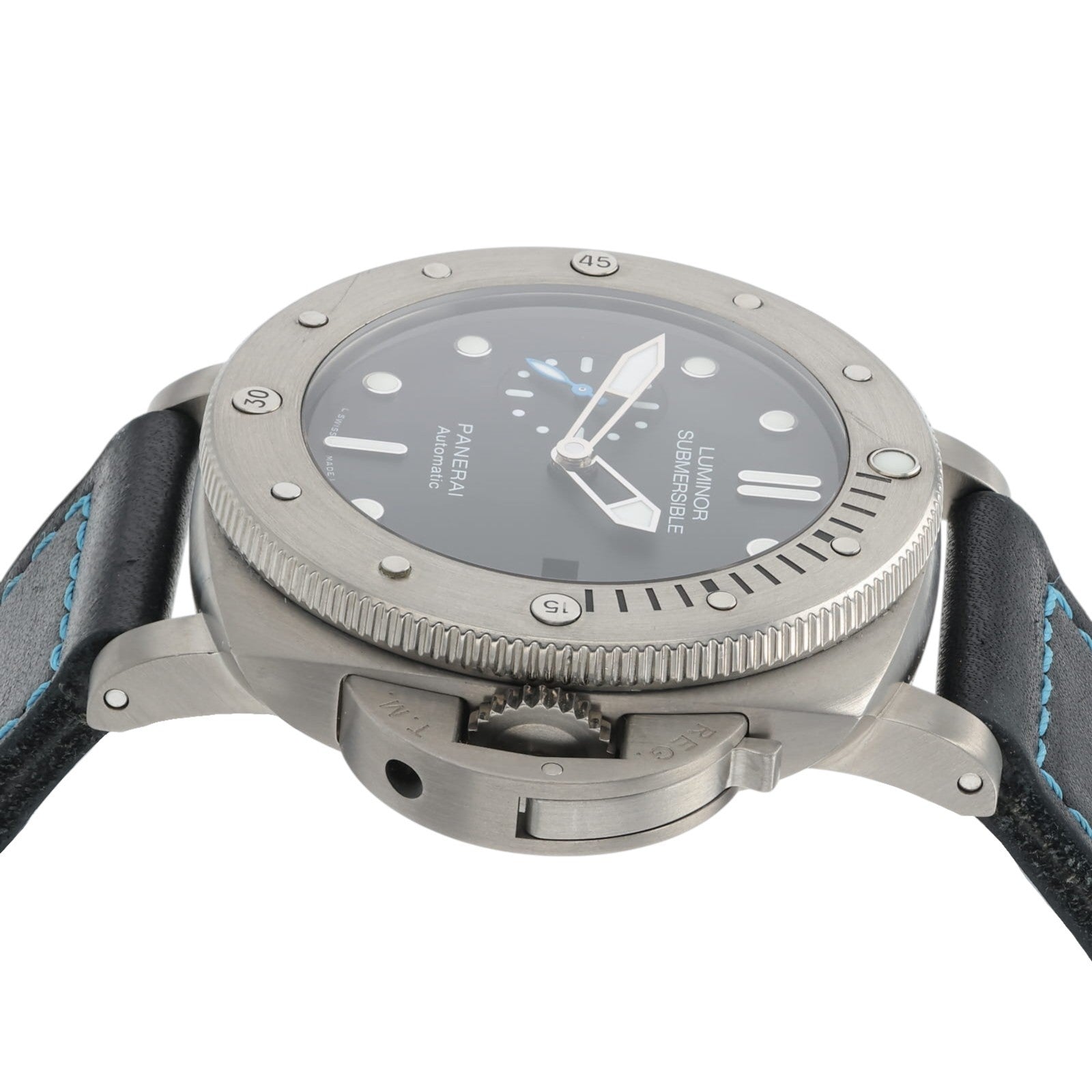 Panerai Luminor Submersible Black Dial Titanium 47mm Men's Auto Watch PAM01305