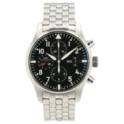 IWC Pilots Chronograph Black Dial Steel 43mm Automatic Men's Watch IW377701