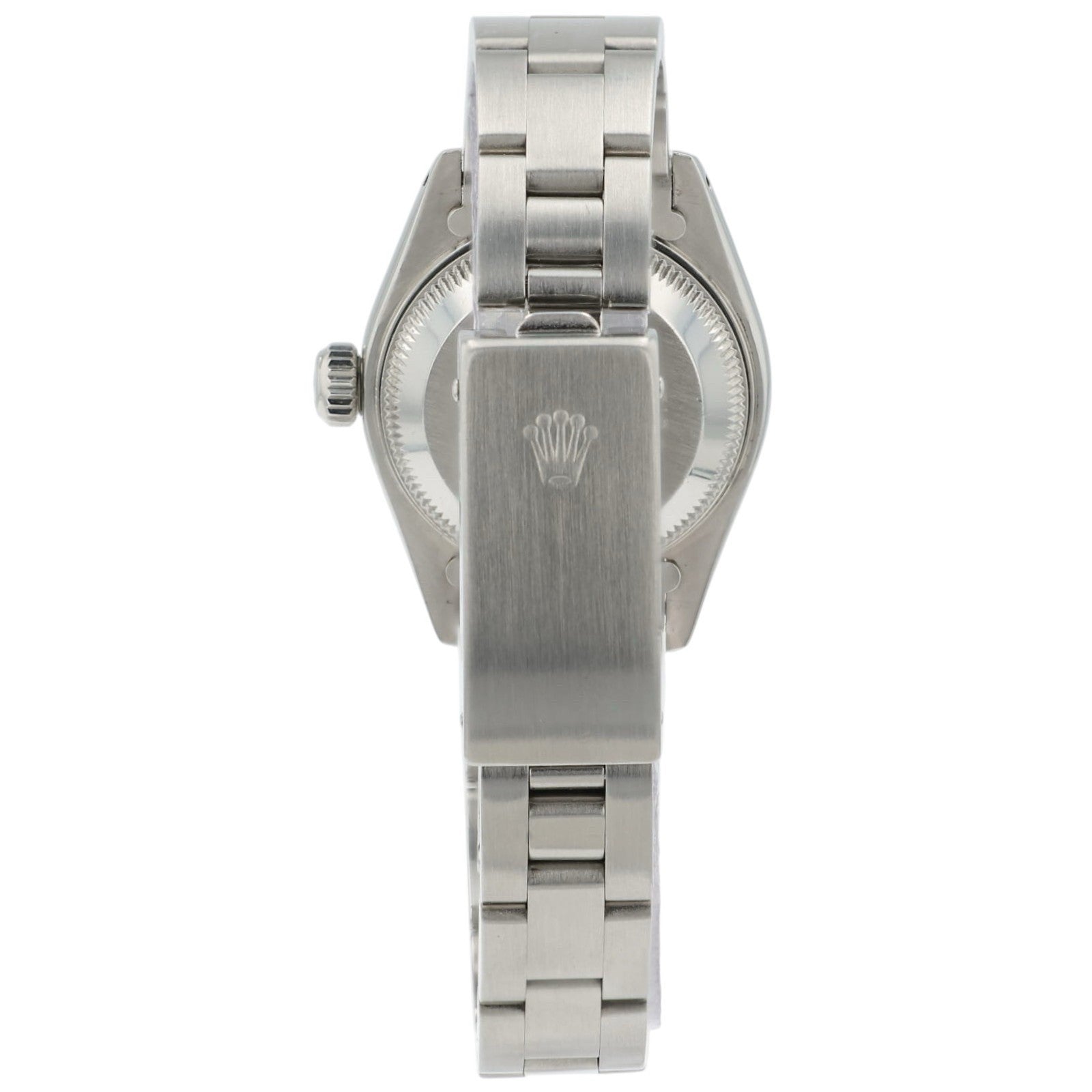 Rolex Ladies Date Silver Tapestry Dial 26mm Automatic Women’s Watch 69160