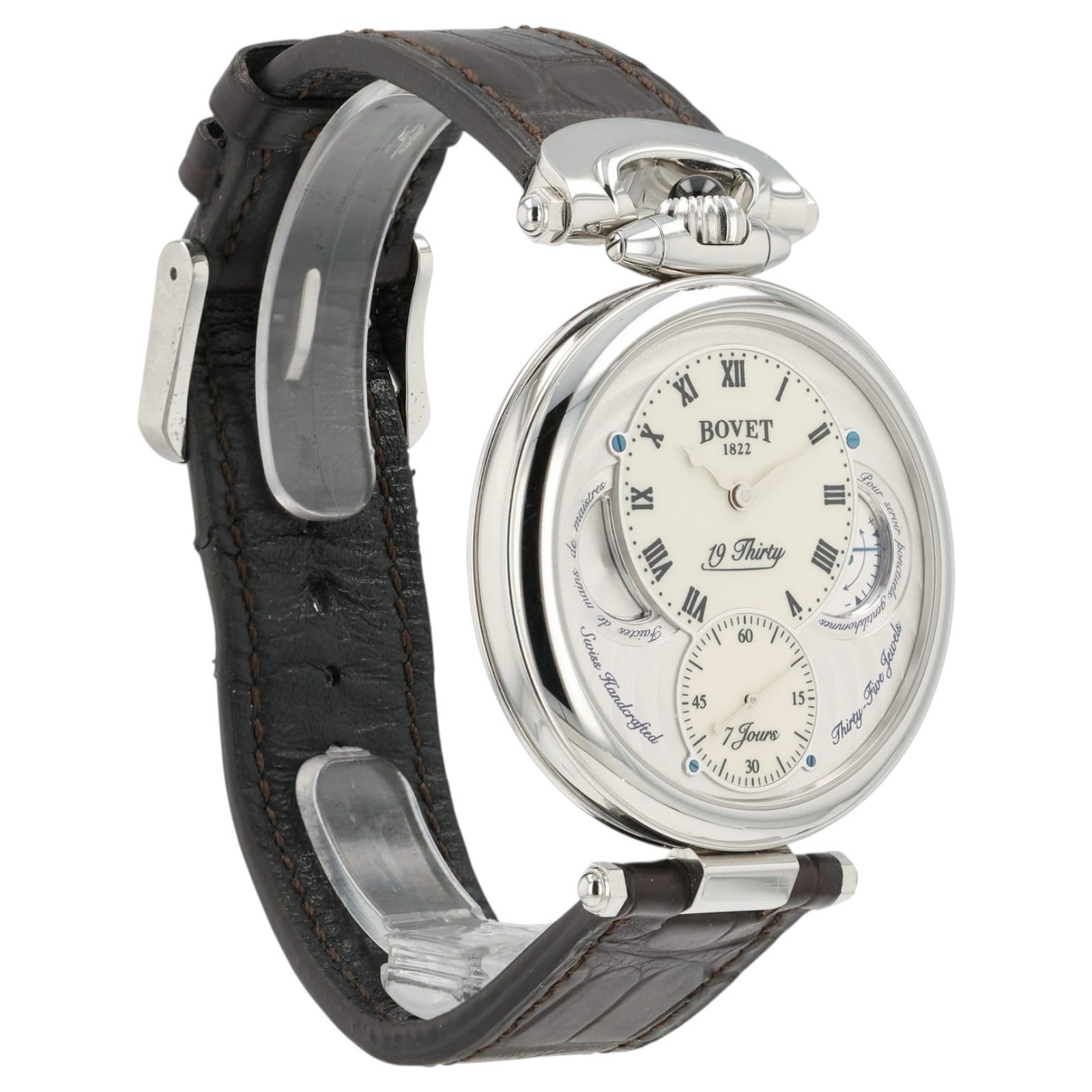 Bovet 1822 Ivory Dial Stainless Steel 42mm Manual Wind Men’s Watch NTS0009