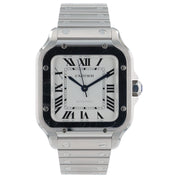 Cartier Santos WSSA0029 Automatic Stainless White Dial Midsize Unisex Watch 35mm