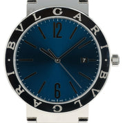 Bulgari Blue Dial Stainless Steel 41mm Automatic Mens Watch Date BB41S