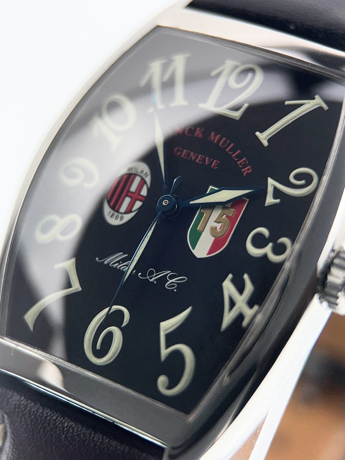 Franck Muller Milan AC Stainless Steel Black Dial 31mm Automatic Mens Watch 2852