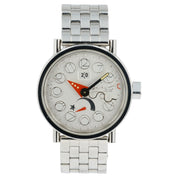 Alain Silberstein Hedbo Silver Dial Stainless Steel 40mm Automatic Mens Watch