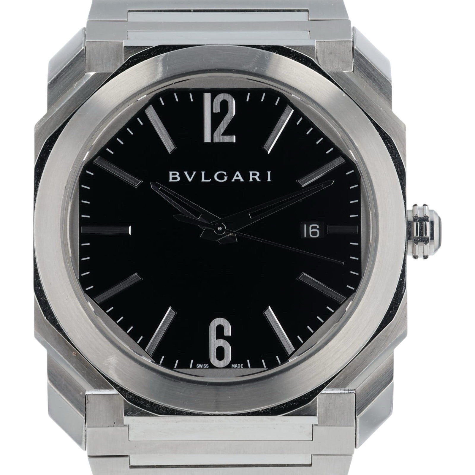 Bulgari Octo Black Dial Stainless Steel 41mm Automatic Men’s Watch BGO41S
