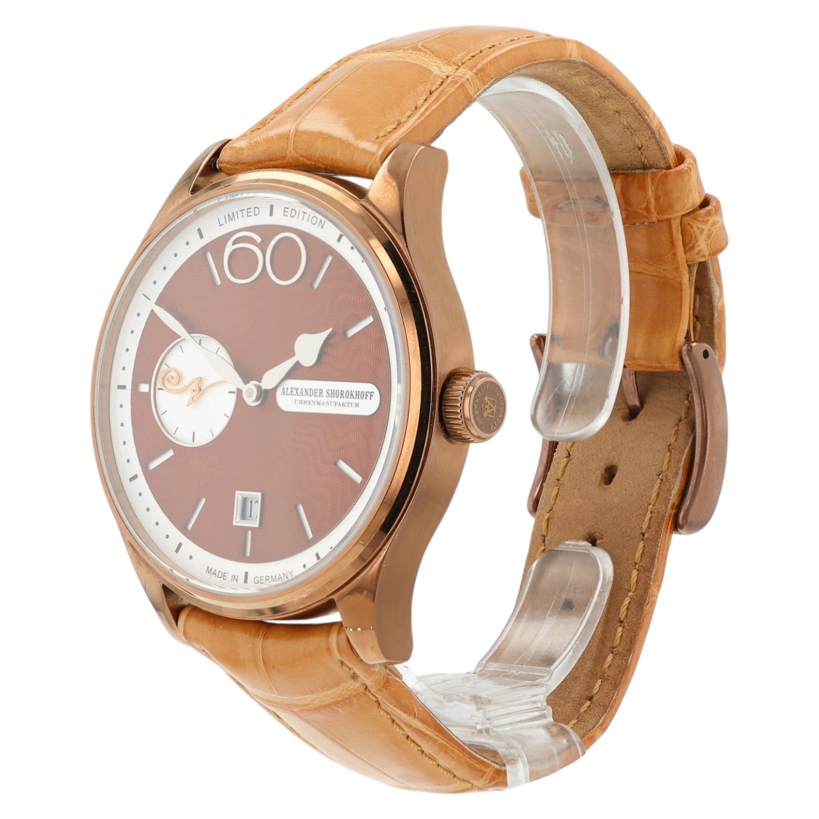 Alexander Shorokhoff Neva Brown Dial Steel 43.5mm Manual Limited Edition Watch